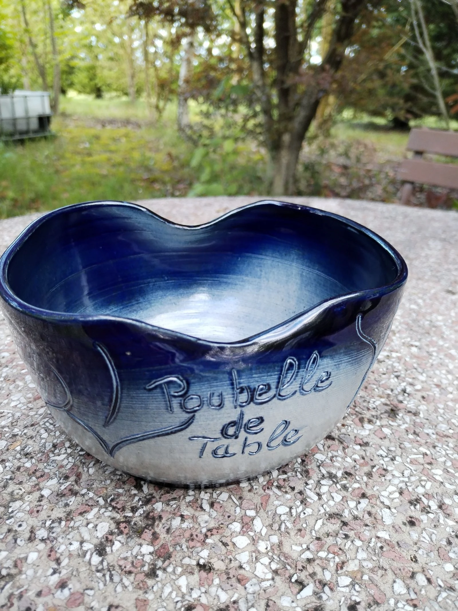 Très belle coupelle vintage poterie artisanale d'Alsace signée Anne Ehret Ranrupt. 